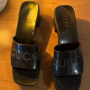 Authentic Gucci rubber slide